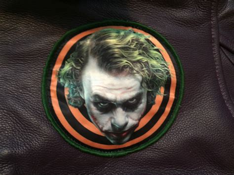 UD Replicas Joker Goon Themed Leather Bomber Jacket, XX